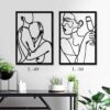 ⁦תמונת פרזול מעץ מושחר "love"⁩ – תמונה ⁦2⁩