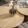 ⁦שולחן קוזי טרוורטין FLOR⁩ – תמונה ⁦5⁩